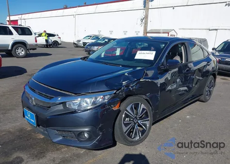 2018 Honda Civic Ex-L from USA, damaged, VIN JHMFC1F72JX041149
